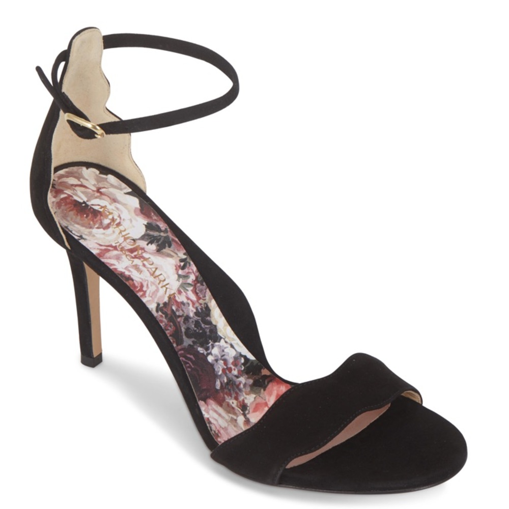 NEW Marion Parke Fiona black suede sandals 40